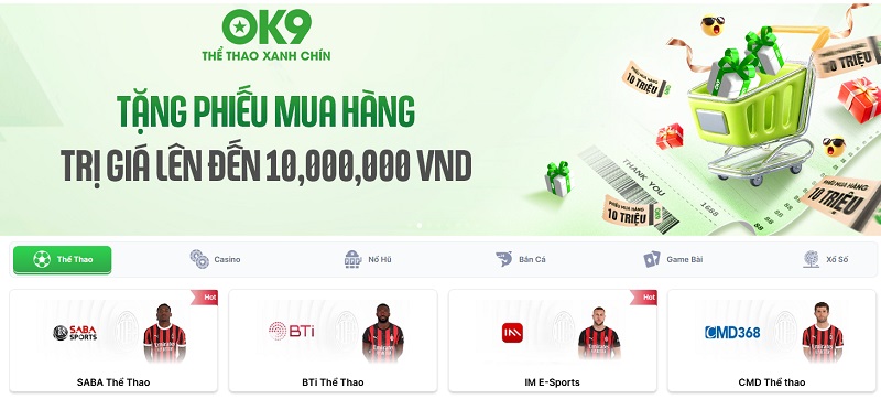 Giới Thiệu Về Thương Hiệu OK9 Hàng Đầu Hiện Nay 2 Giới thiệu sảnh game nhà cái OK9